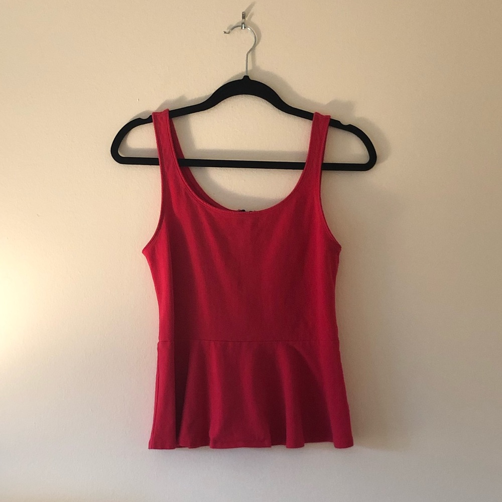 Peplum tank top
